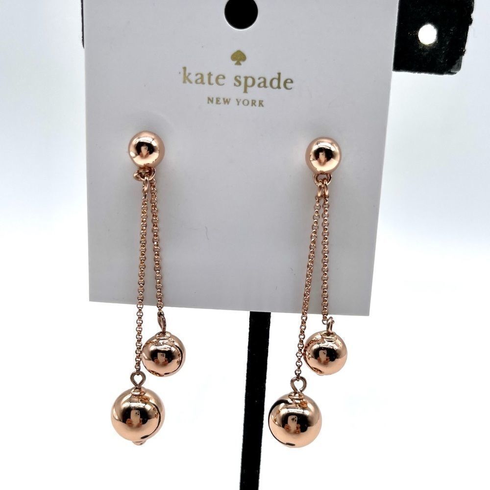 Kate Spade ♠️ Ball Linear Earrings NWT